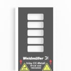 WEIDMULLER - Inserto, Tipo di cartellino: SFX-M 12/40, Versione: Vassoio per 5 cartelli INLAY SFX-M 12/40.