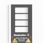 WEIDMULLER - Inserto, cartellino SFX-M 17/60, Versione: Vassoio per 4 cartelli INLAY