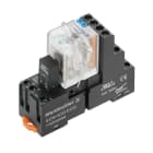 WEIDMULLER - Modulo a relè 220VDC con LED verde, diodo a corsa libera, 4 contatti di scambio (AgNi flash dorata), 250VAC 5A, collegamento a vite e tasto di pro DRMKIT 4CO LD/PB.