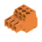 WEIDMULLER - Connettori per circuito stampato 160V 17A Passo 3.50mm 1.5mm² 3 poli Collegamento a vite Box BL 3.50/03/180 SN OR BX.