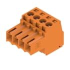 WEIDMULLER - Connettori per circuito stampato, 160V, 17A, Passo 3.50mm, 1.5mm², 4 poli, Collegamento a vite, Box BL 3.50/04/180 SN OR BX.