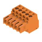 WEIDMULLER - Connettori per circuito stampato, 160V, 17A, Passo 3.50mm, 1.5mm², 5 poli, Collegamento a vite, Box BL 3.50/05/180 SN OR BX. 1597390000