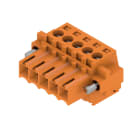 WEIDMULLER - Connettori per circuito stampato 160V 17A Passo 3.50mm 1.5mm² 5 poli Collegamento a vite Box BL 3.50/05/180F SN OR BX.