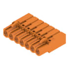 WEIDMULLER - Connettori per circuito stampato, 320V, 21A, Passo 5.08mm, 2.5mm², 7 poli, Collegamento a crimpare, Box BLC 5.08/07/180R OR BX.