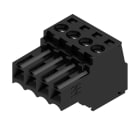 WEIDMULLER - Connettori per circuito stampato, 160V, 17A, Passo 3.50mm, 1.5mm², 4 poli, Collegamento a vite, Box BL 3.50/04/180 SN BK BX. 1615690000