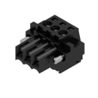 WEIDMULLER - Connettori per circuito stampato, 160V, 17A, Passo 3.50mm, 1.5mm², 3 poli, Collegamento a vite, Box BL 3.50/03/180F SN BK BX.