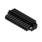 WEIDMULLER - Connettori per circuito stampato 160V 17A Passo 3.50mm 1.5mm² 11 poli Collegamento a vite Box BL 3.50/11/180F SN BK BX.