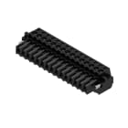 WEIDMULLER - Connettori per circuito stampato, 160V, 17A, Passo 3.50mm, 1.5mm², 15 poli, Collegamento a vite, Box BL 3.50/15/180F SN BK BX. 1615910000