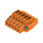 WEIDMULLER - Connettori per circuito stampato, 160V, 12A, Passo 3.50mm, 1.5mm², 5 poli, Collegamento a vite, Box BL 3.50/05/90F SN OR BX.