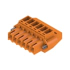 WEIDMULLER - Connettori per circuito stampato, 160V, 12A, Passo 3.50mm, 1.5mm², 6 poli, Collegamento a vite, Box BL 3.50/06/90F SN OR BX. 1639050000