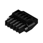 WEIDMULLER - Connettori per circuito stampato, 160V, 12A, Passo 3.50mm, 1.5mm², 5 poli, Collegamento a vite, Box BL 3.50/05/90F SN BK BX.