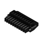 WEIDMULLER - Connettori per circuito stampato, 160V, 12A, Passo 3.50mm, 1.5mm², 10 poli, Collegamento a vite, Box BL 3.50/10/90F SN BK BX.