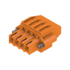 WEIDMULLER - Connettori per circuito stampato, 160V, 12A, Passo 3.50mm, 1.5mm², 4 poli, Collegamento a vite, Box BL 3.50/04/270F SN OR BX. 1639950000