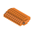 WEIDMULLER - Connettori per circuito stampato, 160V, 12A, Passo 3.50mm, 1.5mm², 10 poli, Collegamento a vite, Box BL 3.50/10/270F SN OR BX. 1640010000