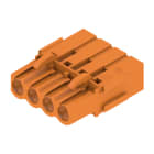 WEIDMULLER - Connettori per circuito stampato, 320V, 21A, Passo 5.08mm, 2.5mm², 4 poli, Collegamento a crimpare, Box BLC 5.08/04/180BR OR BX. 1649390000