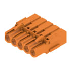 WEIDMULLER - Connettori per circuito stampato, 320V, 21A, Passo 5.08mm, 2.5mm², 5 poli, Collegamento a crimpare, Box BLC 5.08/05/180BR OR BX. 1649400000