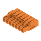WEIDMULLER - Connettori per circuito stampato, 320V, 21A, Passo 5.08mm, 2.5mm², 7 poli, Collegamento a crimpare, Box BLC 5.08/07/180BR OR BX.