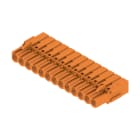 WEIDMULLER - Connettori per circuito stampato, 320V, 21A, Passo 5.08mm, 2.5mm², 13 poli, Collegamento a crimpare, Box BLC 5.08/13/180BR OR BX. 1649480000
