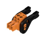 WEIDMULLER - Connettori per circuito stampato, 160V, 17A, Passo 3.50mm, 1.5mm², 2 poli, Collegamento a vite, Box BL 3.50/02/180LH SN OR BX. 1687650000