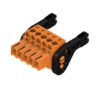 WEIDMULLER - Connettori per circuito stampato, 160V, 17A, Passo 3.50mm, 1.5mm², 5 poli, Collegamento a vite, Box BL 3.50/05/180LH SN OR BX. 1687680000