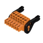 WEIDMULLER - Connettori per circuito stampato, 160V, 17A, Passo 3.50mm, 1.5mm², 6 poli, Collegamento a vite, Box BL 3.50/06/180LH SN OR BX. 1687690000