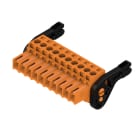 WEIDMULLER - Connettori per circuito stampato 160V 17A Passo 3.50mm 1.5mm² 10 poli Collegamento a vite Box BL 3.50/10/180LH SN OR BX.