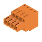 WEIDMULLER - Connettori per circuito stampato 160V 14.5A Passo 3.50mm 1.5mm² 4 poli Molla autobloccante BLZF 3.50/04/180 SN OR BX. 1690210000