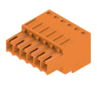 WEIDMULLER - Connettori per circuito stampato, 160V, 14.5A, Passo 3.50mm, 1.5mm², 6 poli, Molla autobloccante, BLZF 3.50/06/180 SN OR BX. 1690230000