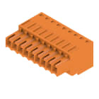 WEIDMULLER - Connettori per circuito stampato, 160V, 14.5A, Passo 3.50mm, 1.5mm², 9 poli, Molla autobloccante, BLZF 3.50/09/180 SN OR BX.