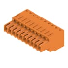 WEIDMULLER - Connettori per circuito stampato 160V 14.5A Passo 3.50mm 1.5mm² 10 poli Molla autobloccante BLZF 3.50/10/180 SN OR BX.