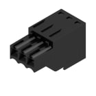 WEIDMULLER - Connettori per circuito stampato, 160V, 14.5A, Passo 3.50mm, 1.5mm², 3 poli, Molla autobloccante, BLZF 3.50/03/180 SN BK BX.