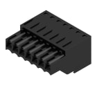 WEIDMULLER - Connettori per circuito stampato, 160V, 14.5A, Passo 3.50mm, 1.5mm², 7 poli, Molla autobloccante, BLZF 3.50/07/180 SN BK BX.