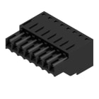 WEIDMULLER - Connettori per circuito stampato, 160V, 14.5A, Passo 3.50mm, 1.5mm², 8 poli, Molla autobloccante, BLZF 3.50/08/180 SN BK BX.
