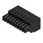 WEIDMULLER - Connettori per circuito stampato, 160V, 14.5A, Passo 3.50mm, 1.5mm², 9 poli, Molla autobloccante, BLZF 3.50/09/180 SN BK BX.