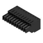 WEIDMULLER - Connettori per circuito stampato, 160V, 14.5A, Passo 3.50mm, 1.5mm², 10 poli, Molla autobloccante, BLZF 3.50/10/180 SN BK BX.