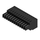 WEIDMULLER - Connettori per circuito stampato, 160V, 14.5A, Passo 3.50mm, 1.5mm², 12 poli, Molla autobloccante, BLZF 3.50/12/180 SN BK BX.