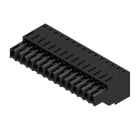 WEIDMULLER - Connettori per circuito stampato, 160V, 14.5A, Passo 3.50mm, 1.5mm², 15 poli, Molla autobloccante, BLZF 3.50/15/180 SN BK BX.