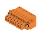WEIDMULLER - Connettori per circuito stampato, 160V, 14.5A, Passo 3.50mm, 1.5mm², 7 poli, Molla autobloccante, BLZF 3.50/07/180F SN OR BX.