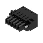 WEIDMULLER - Connettori per circuito stampato, 160V, 14.5A, Passo 3.50mm, 1.5mm², 5 poli, Molla autobloccante, BLZF 3.50/05/180F SN BK BX.