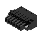 WEIDMULLER - Connettori per circuito stampato, 160V, 14.5A, Passo 3.50mm, 1.5mm², 6 poli, Molla autobloccante, BLZF 3.50/06/180F SN BK BX.