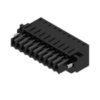 WEIDMULLER - Connettori per circuito stampato, 160V, 14.5A, Passo 3.50mm, 1.5mm², 10 poli, Molla autobloccante, BLZF 3.50/10/180F SN BK BX.