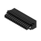 WEIDMULLER - Connettori per circuito stampato, 160V, 14.5A, Passo 3.50mm, 1.5mm², 14 poli, Molla autobloccante, BLZF 3.50/14/180F SN BK BX.
