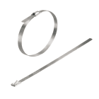 WEIDMULLER - Fascetta serracavo SCT 4.6/201 C, larghezza 4.6 mm, resistenza 445 N, colore argento, temperatura di impiego -80...538 °C.
