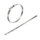 WEIDMULLER - Fascetta serracavo SCT 4.6/201 C, larghezza 4.6 mm, resistenza 445 N, colore argento, temperatura di impiego -80...538 °C.