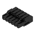 WEIDMULLER - Connettori per circuito stampato, 320V, 21A, Passo 5.08mm, 2.5mm², 6 poli, Collegamento a crimpare, Box BLC 5.08/06/180BR BK BX. 1712150000