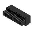 WEIDMULLER - Connettori per circuito stampato, 160V, 10.3A, Passo 3.50mm, 1mm², 26 poli, Molla autobloccante, Box B2L 3.50/26/180 SN BK BX.