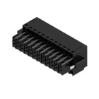 WEIDMULLER - Connettori per circuito stampato, 160V, 10.3A, Passo 3.50mm, 1mm², 24 poli, Molla autobloccante, Box B2L 3.50/24/180F SN BK BX.