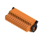 WEIDMULLER - Connettori per circuito stampato 160V 10.3A Passo 3.50mm 1mm² 26 poli Molla autobloccante Box B2L 3.50/26/180LH SN OR BX.