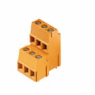 WEIDMULLER - Morsetto per circuito stampato, 320 V, 17.5 A, Passo in mm: 5.08, 2.5 mm², Numero di poli: 18, Collegamento a vite, Collegamento a saldare THT, 90°, B