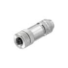 WEIDMULLER - Maschio connettore femmina diritto molla autobloccante SAIBGZ-M-4A-6/8-M12.